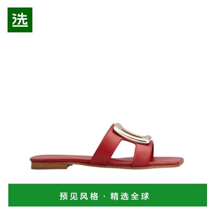 Viv the Sea RVW74738070BSS 香港直邮Roger 方头拖鞋 Vivier