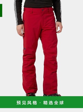欧洲直邮Helly Hansen 男士红色聚酰胺传奇保暖滑雪裤休闲裤