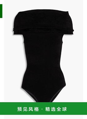 1h可退 香港直邮Alaïa 女士 短袖连体衣 AA9B02304M487 black黑色