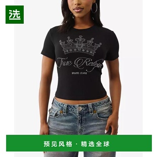 1h可退 【美国直邮】true religion 女士 上装T恤短袖