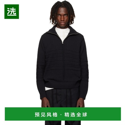 1h可退 香港直邮Craig Green 男士 黑色 Tape Knit Polo 衫 CGAW2