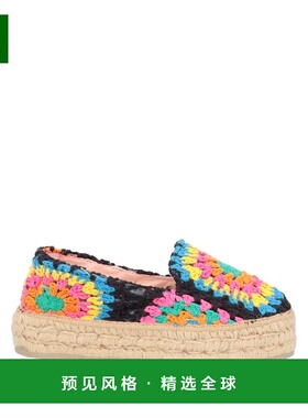 1h可退 香港直邮manebi 女士 帆布面凉鞋 black黑色 舒适时尚