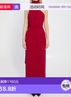 1h可退 香港直邮SOLACE LONDON 女士 DEMI 长款连衣裙 OS38011RED