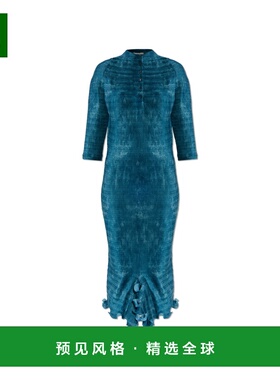 香港直邮FENDI 女士连衣裙 FDD417AVJEF1TRR CO 蓝色 `Faded Plis