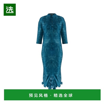 香港直邮FENDI 女士连衣裙 FDD417AVJEF1TRR CO 蓝色 `Faded Plis