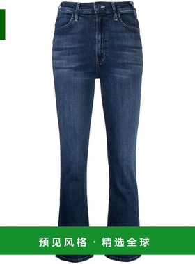 香港直邮MOTHER 女士牛仔裤 1307104CHRM AW2024 蓝色 腰带环牛仔