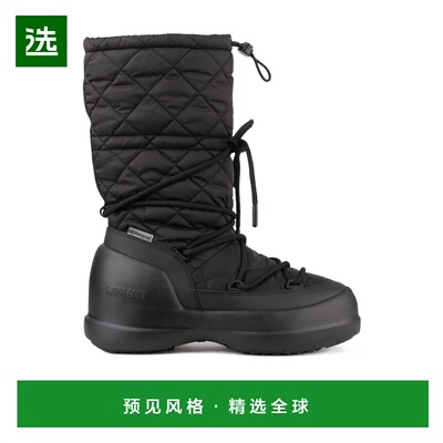 香港直邮Moon Boot MEZZALUNA 绗缝高筒靴 80D2500080