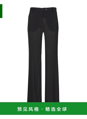 香港直邮N21 女士休闲裤 B0335529S9P1 SS2024 黑色 印花 休闲裤
