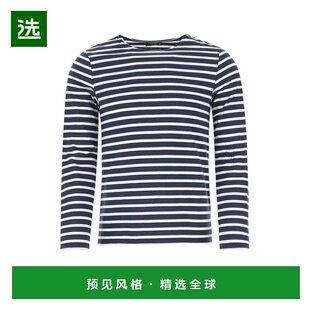 1h可退 香港直邮Saint James 男士 刺绣棉质T恤 9858MARINENEIGE