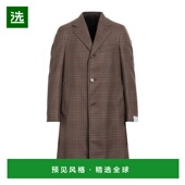 美国直邮 法兰绒 CARUSO 毛呢大衣 1h可退 羊毛 男装 100 格伦