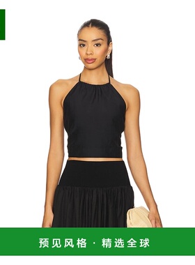 1h可退 香港直邮LA LIGNE 女士 硬质真丝上衣 LLC11138 black黑色