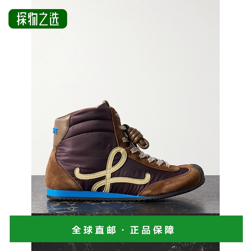 香港直邮LOEWE 罗意威 女士 系带高帮运动鞋 LBR2282新款