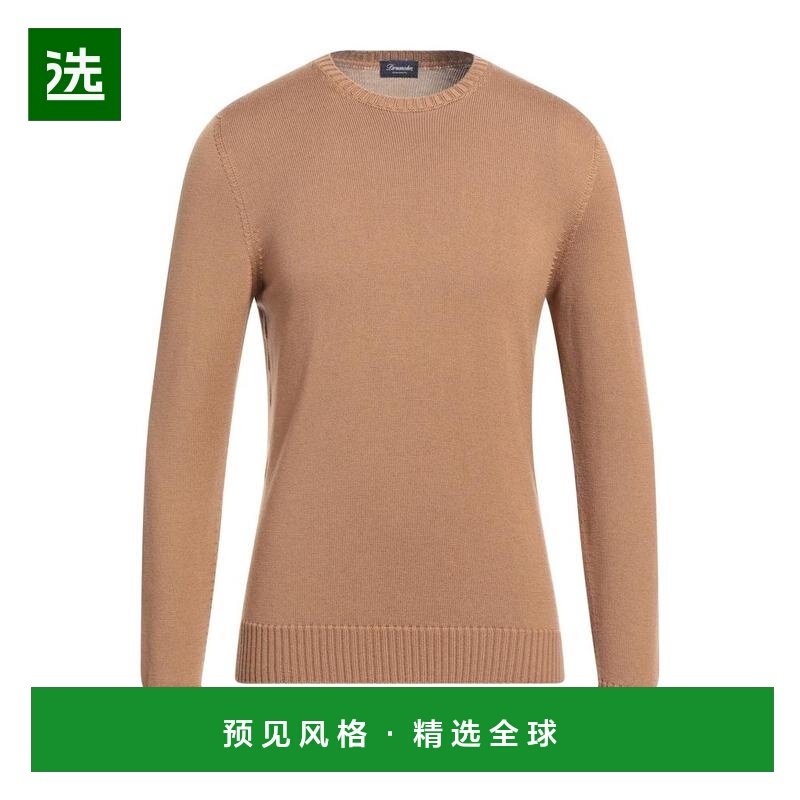 1h可退 【美国直邮】DRUMOHR 男装针织衫 100 美利奴羊毛圆领长袖,男装,针织衫/毛衣,淘宝优惠券,粉丝福利购,淘宝优惠卷