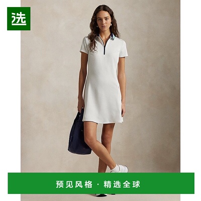 欧洲直邮RalphLauren拉夫劳伦 RLX弹力珠地网眼半拉链Polo衫