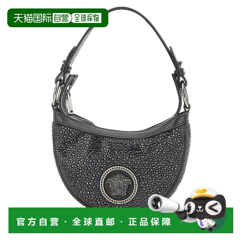 香港直邮versace 范思哲 女士 徽标单肩包 10098191A06487