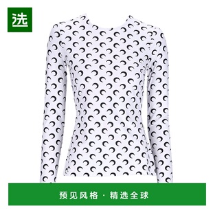 香港直邮Marine Serre 圆领T恤 WTS006ACJER0001长袖