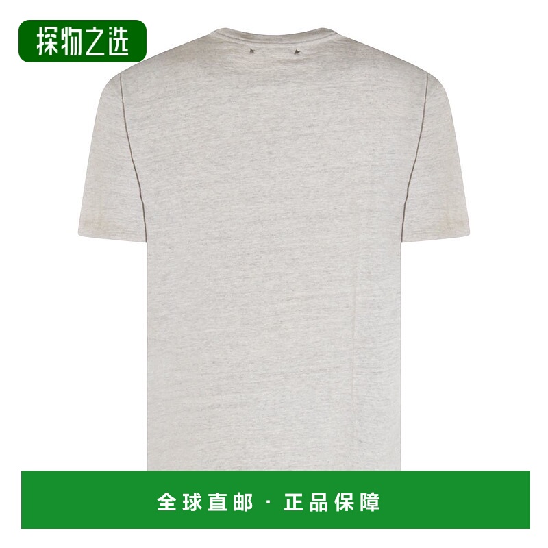 香港直邮GOLDEN GOOSE 男士 圖案印花圓領 T 卹 GMP01220P002145