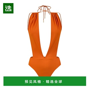 字领泳衣 香港直邮Saint 露背 352352 Laurent