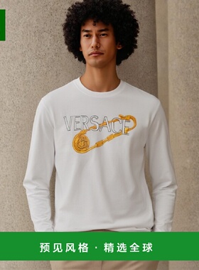 香港直邮Versace logo印花T恤 10017481A00932范思哲长袖