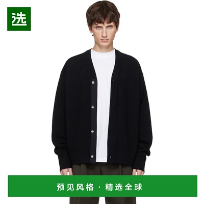 1h可退 香港直邮Jacquemus 男士 黑色 The Doppio 开衫 24HCDM002