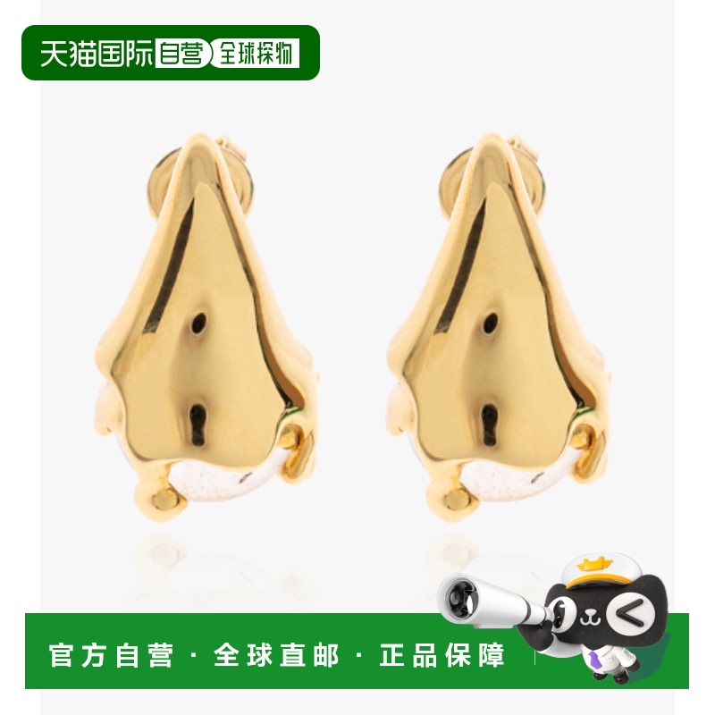 1h可退 香港直邮Bottega Veneta 葆蝶家 女士 迷你吊坠耳环 81589