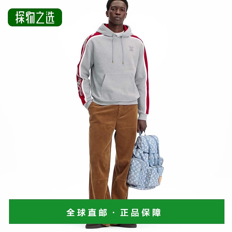 1h可退 欧洲直邮LV路易威登 Resort男士棕色小牛皮老花图案高