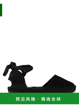 1h可退 香港直邮manebi 女士 帆布面凉鞋 black黑色 舒适时尚