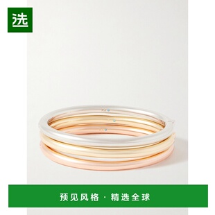 1h可退 香港直邮Roxanne Assoulin 女士 The Tubular 铰链金,玫瑰