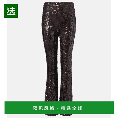 1h可退 香港直邮VERONICA BEARD 女士 Collier 珠片喇叭长裤