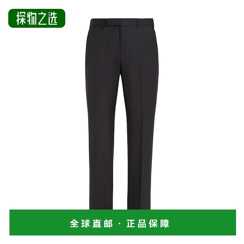 香港直邮Zegna 羊毛正装西裤 C48F0175T