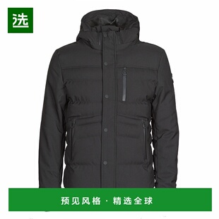 欧洲直邮Deeluxe  CHIRO 男装派克大衣连帽外套 P6600M-BLACK=01V