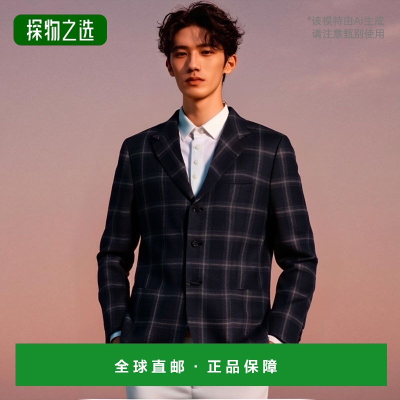 欧洲直邮KITON 男士夹克外套上衣 UG89K0130C07羊毛亚麻