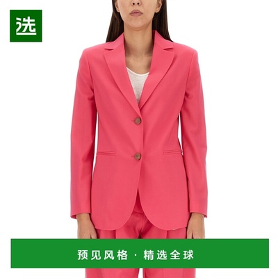 1h可退 香港直邮Alysi 女士 单排扣夹克 153819A3060PINK