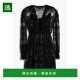 女装 1h可退 女士精品 亮片装 饰蕾丝迷你连衣裙 美国直邮 MAJE