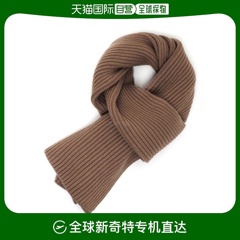 p.c卡米尔围巾男女同款棕色纹理舒适日常百搭休闲时尚