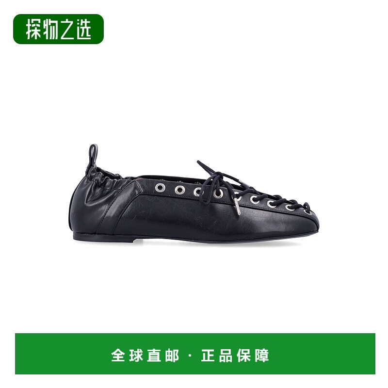 香港直邮GANNI 甘尼 女士 synthetic 黑色平底鞋 S29144929