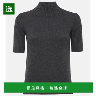 女士 舒适时尚 Cecil grey灰色 高领羊绒上衣 香港直邮KHAITE