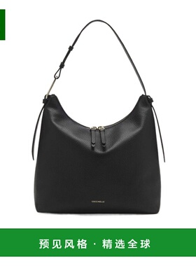 香港直邮COCCINELLE 女士斜挎包 E1R1K130201001 CO 黑色 拉链单