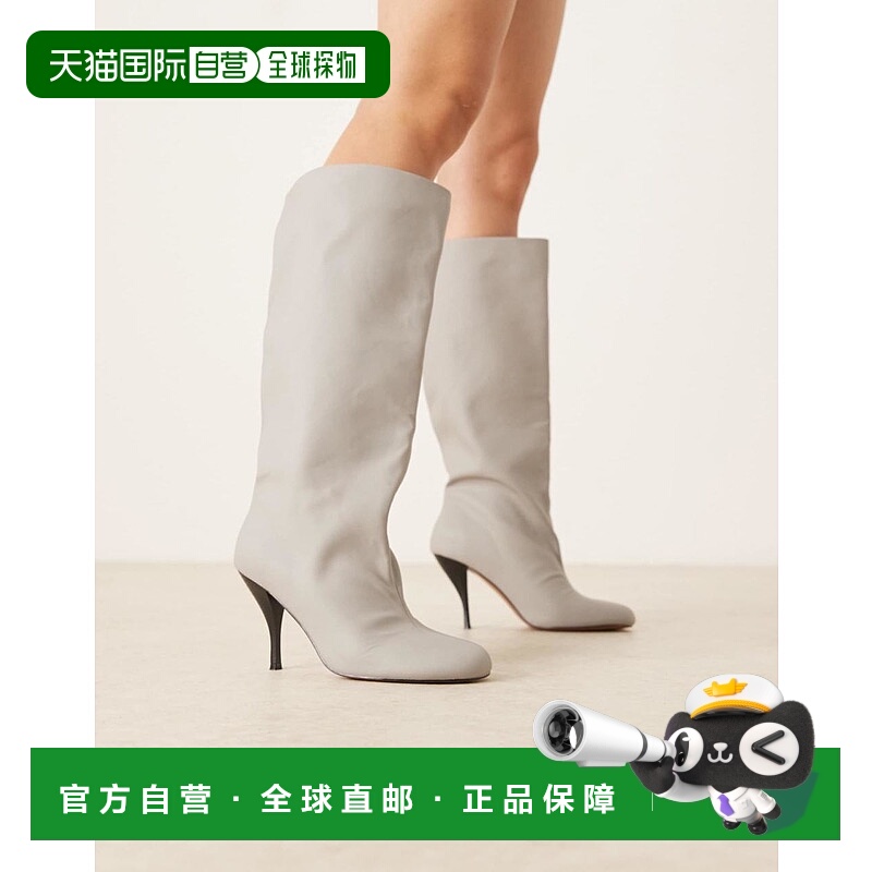 1h可退 香港直邮ASOS 女士 Charisma wide 设计套穿高跟及膝靴子(