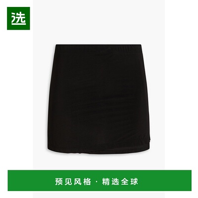 香港直邮wardrobenyc 女士 弹性针织迷你半身裙 W2080R13BLACK