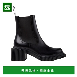 香港直邮CAMPER 女士靴子 K400803001 AW2025 黑色 皮质中筒靴