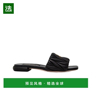 230243凉鞋 香港直邮Miu 徽标拖鞋 Matelassé Miu