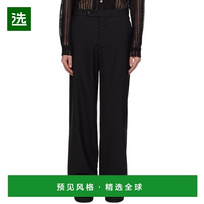 1h可退 香港直邮Bode 男士 黑色 Side Buckle 长裤 MRF23BT093