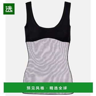 1h可退 香港直邮Nensi Dojaka 女士 半透视背心上衣 black黑色 舒