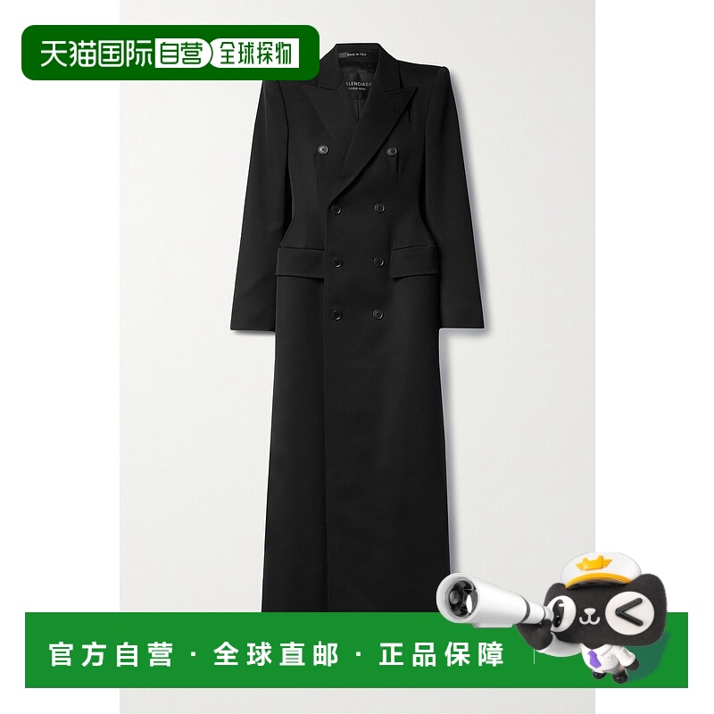 1h可退 香港直邮Balenciaga 巴黎世家 女士 Hourglass 双排扣大衣