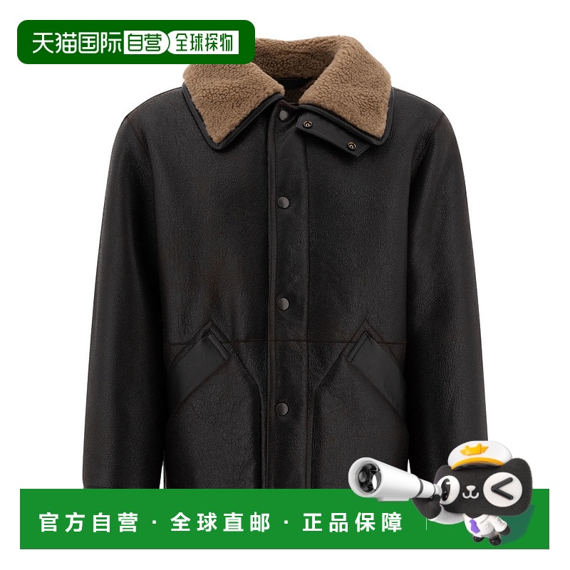 香港直邮Lemaire 长袖翻领皮夹克 CO1080LL0092