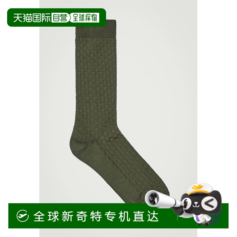 欧洲直邮COS 男士卡其色棉质袜子