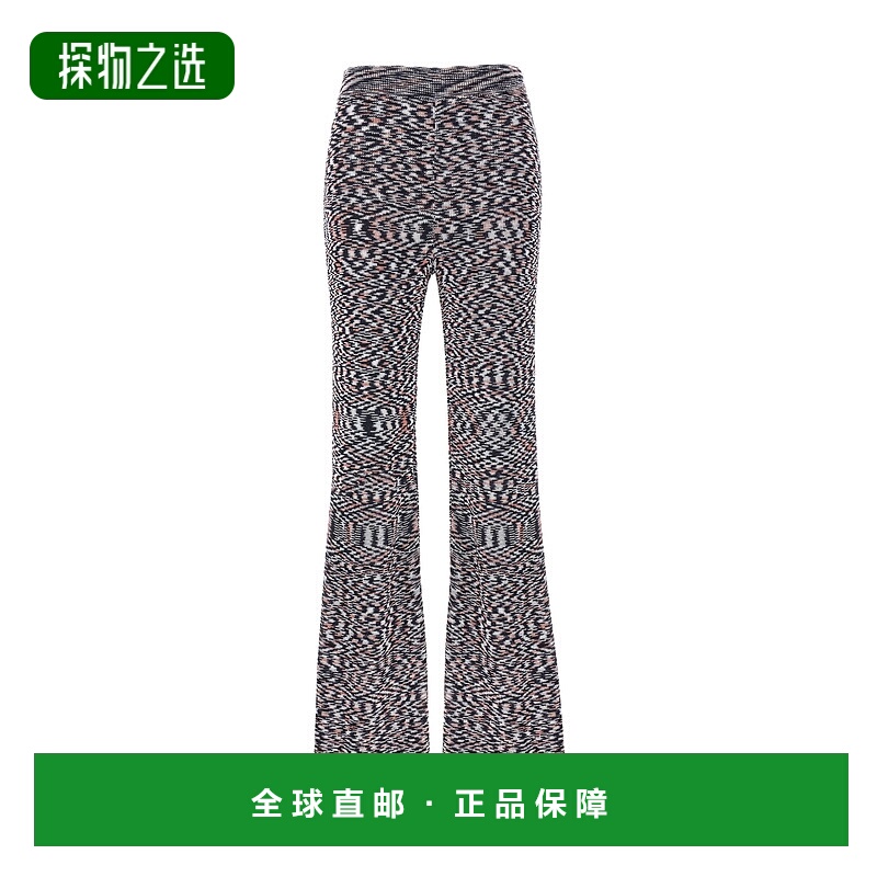 香港直邮Missoni 纹理图案针织休闲裤 DS24SI0MBK033SF705S阔腿裤