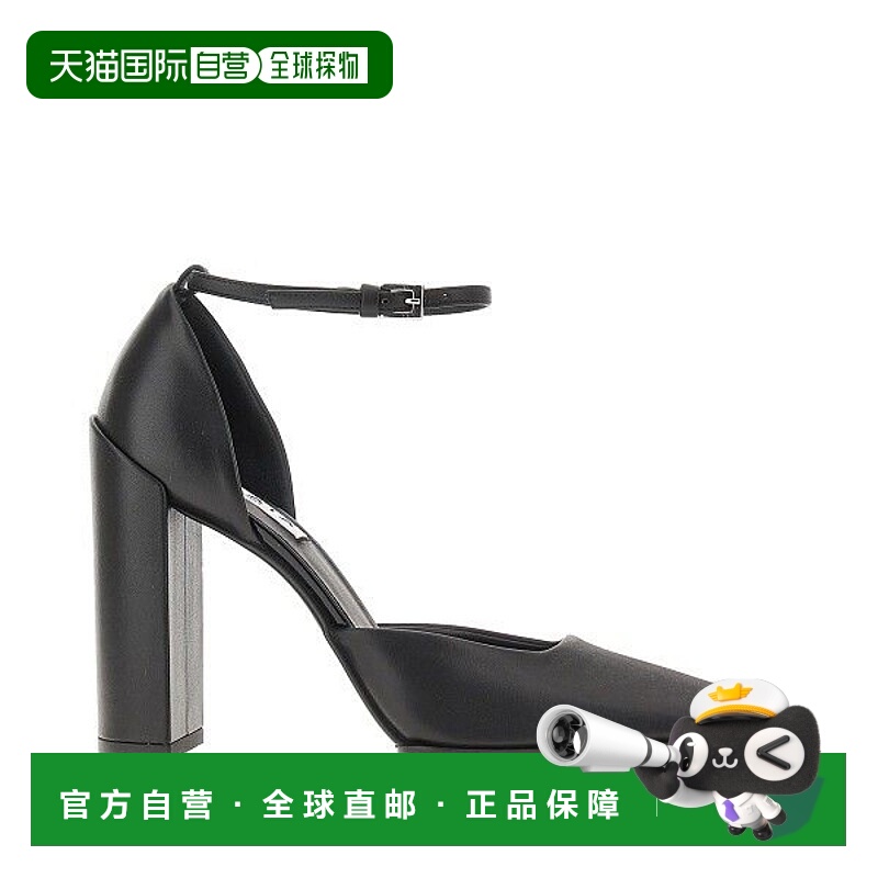 1h可退 香港直邮Alaïa 女士 D`ORSAY 方形皮质浅口鞋 AA3E1008I04