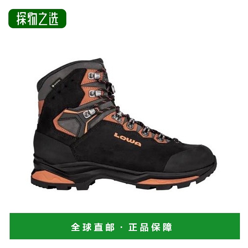 欧洲直邮LOWA CAMINO EVO GTX男士黑色/橙色防水科技面料徒步